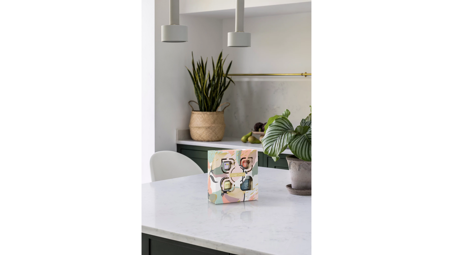 CANDELA PICCOLA TUMBLER E TRE CANDELE VOTIVA IN VETRO - Yankee Candle - PRIMAVERA 2024