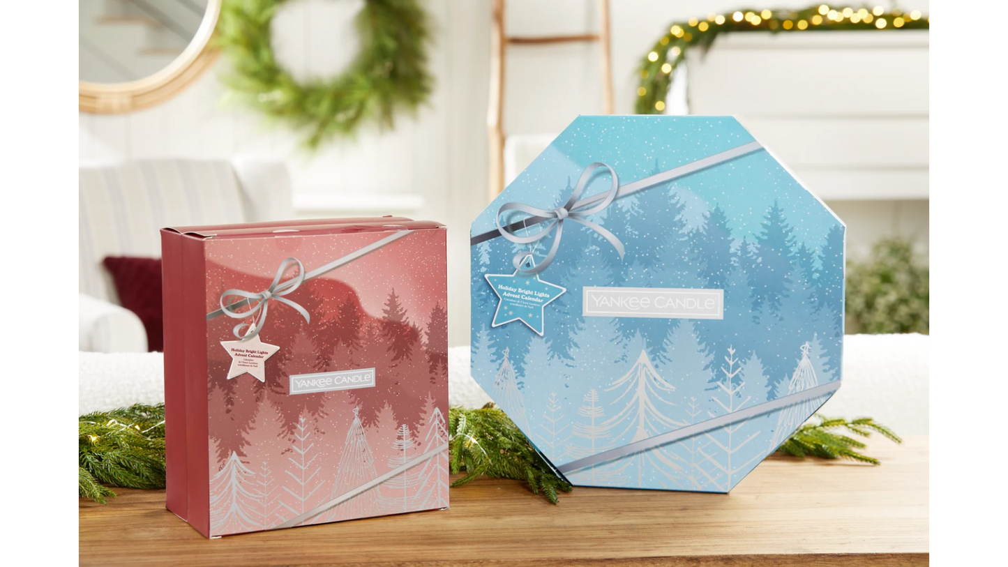 CALENDARIO DELL'AVVENTO GHIRLANDA - Yankee Candle - Confezione Regalo BRIGHT LIGHTS