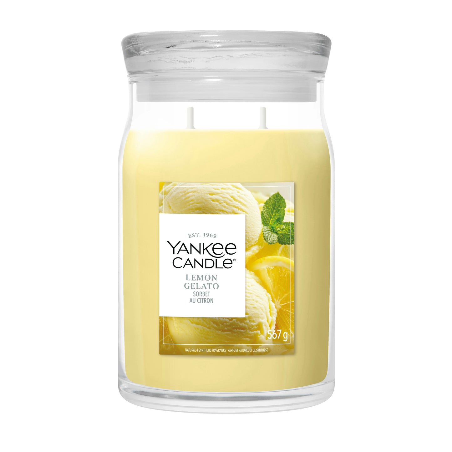 LEMON GELATO -Yankee Candle- Giara Grande -signature