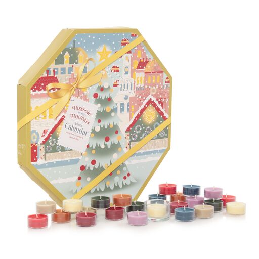 CALENDARIO DELL'AVVENTO -Yankee Candle- Confezione Regalo Natale PASSPORT TO THE HOLIDAY