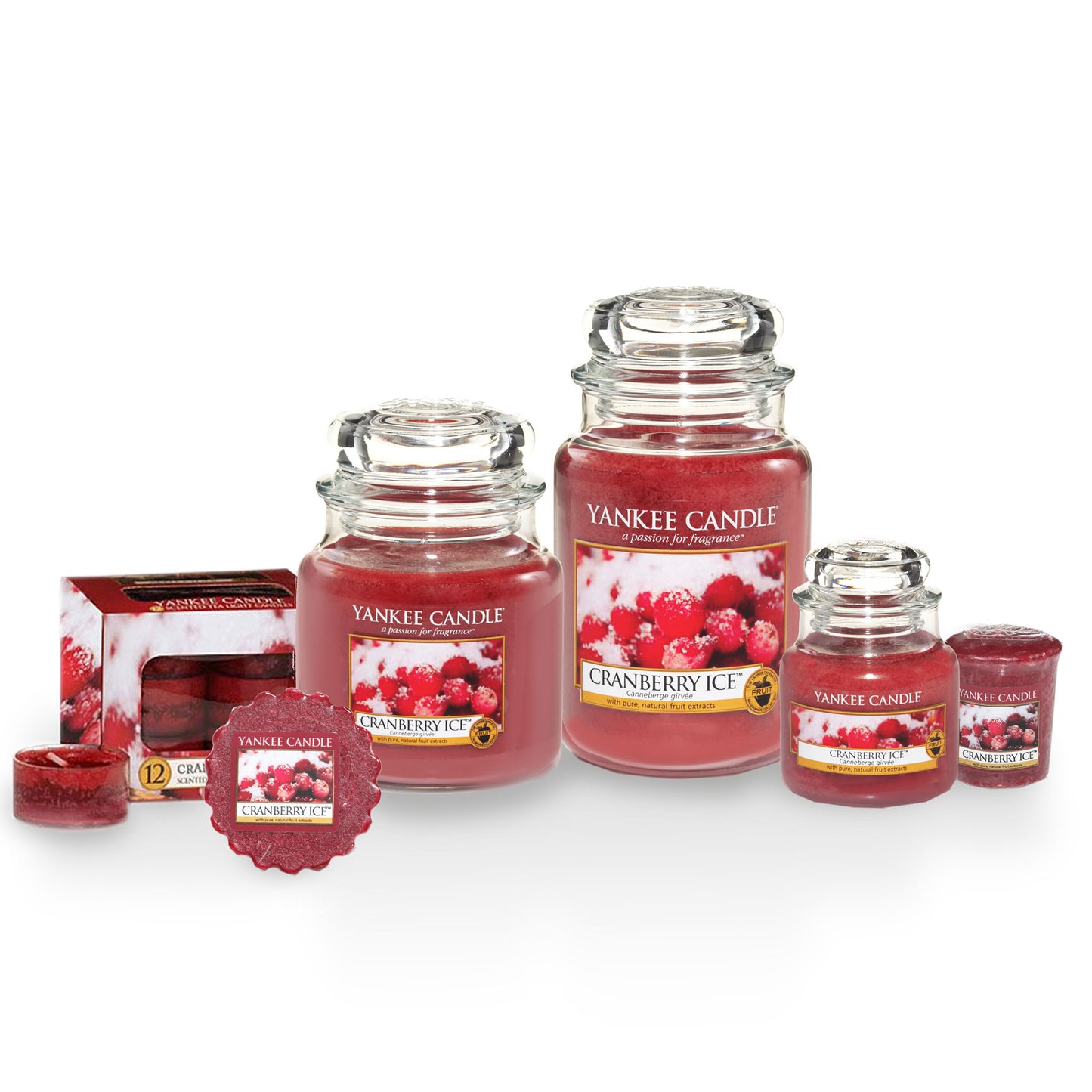 CRANBERRY ICE -Yankee Candle- Candela Sampler