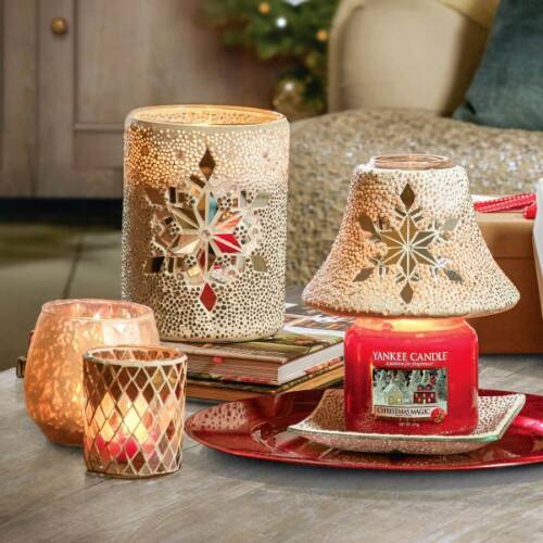 TWINKLING SNOWFLAKE -Yankee Candle- Porta Giara In Metallo