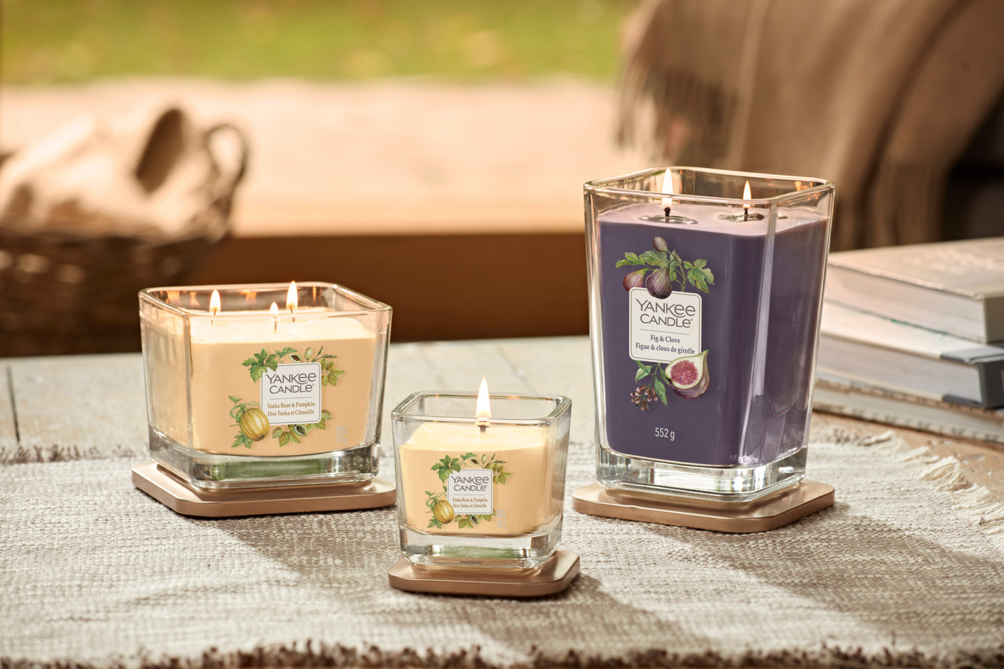 TONKA BEAN & PUMPKIN -Yankee Candle- Candela Piccola