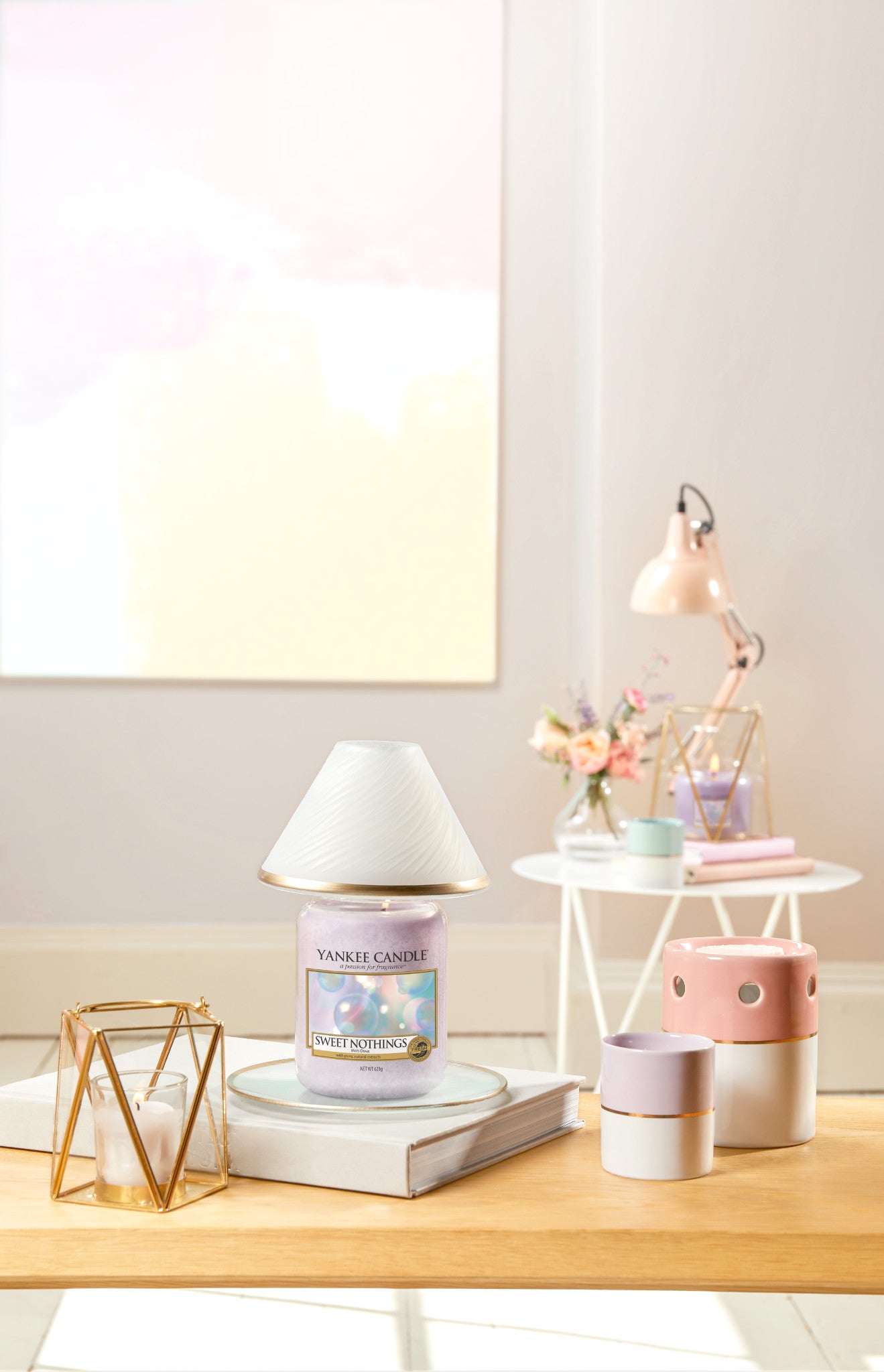 SIMPLY PASTEL -Yankee Candle- Porta Candela Sampler Rosa