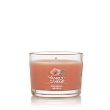 Tropical breeze Yankee Candle - Confezione 3 Candela Votive in Vetro