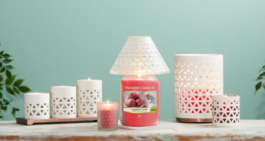 BELMONT -Yankee Candle- Porta Giara Ceramica con base in Metallo
