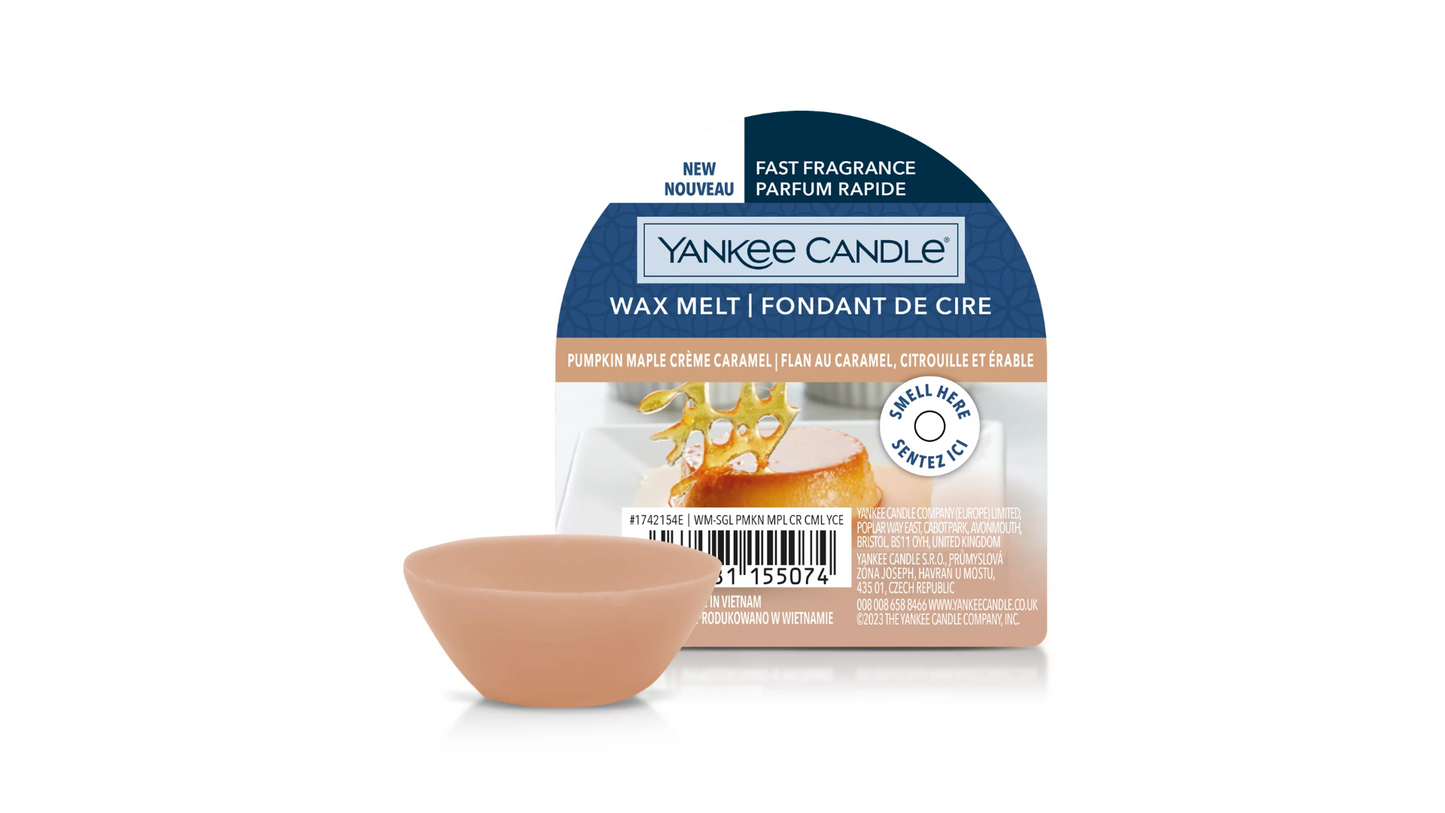 PUMPKIN MAPLE CREME CARAMEL - Yankee Candle - TART - cera da fondere - DAYDREAMING OF AUTUMN