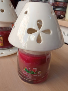 CAPPELLO PARALUME - - Paralume e Piatto PORCELLANA AVORIO TRAFORO