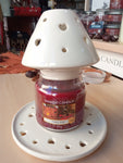 PARALUME PIU CAPPELLO PARALUME - Paralume e Piatto PORCELLANA BIANCO TRAFORO