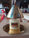 MIAMI GOLD-Yankee Candle- Paralume e Piatto VETRO ORO