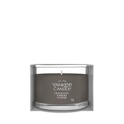 CRACKLING EMBERS -Yankee Candle- Candela Votive in Vetro NATALE