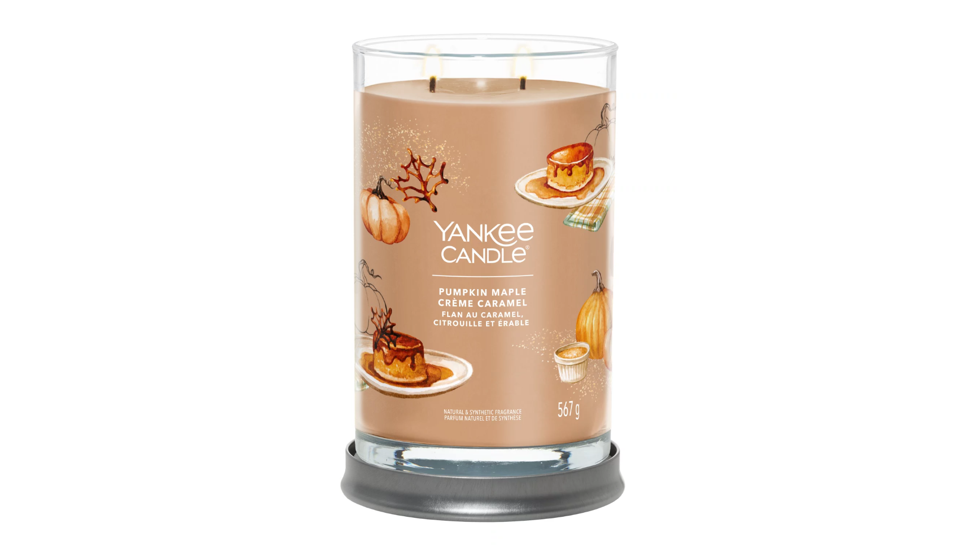 PUMPKIN MAPLE CREME CARAMEL - Candela Tumbler Grande - Signature - DAYDREAMING OF AUTUMN