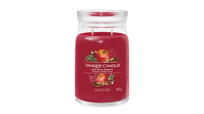 RED APPLE WREATH -Yankee Candle- Giara Grande-Signature - NATALE