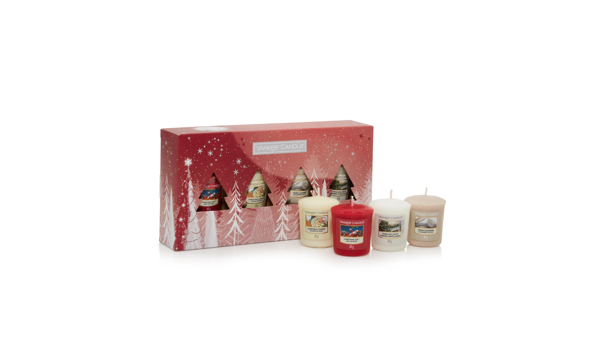 SET 4 CANDELE SAMPLER -Yankee Candle- Confezione Regalo BRIGHT LIGHTS