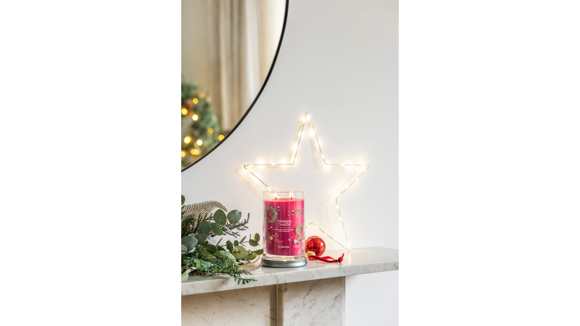 SPARKLING WINTERBERRY - Candela Tumbler Grande - Signature - Yankee Candle