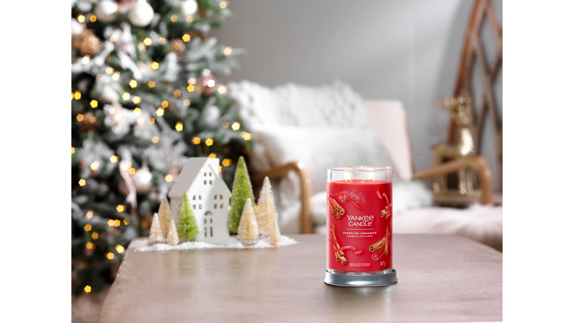 SPARKLING CINNAMON - Candela Tumbler Grande - Signature - Yankee Candle