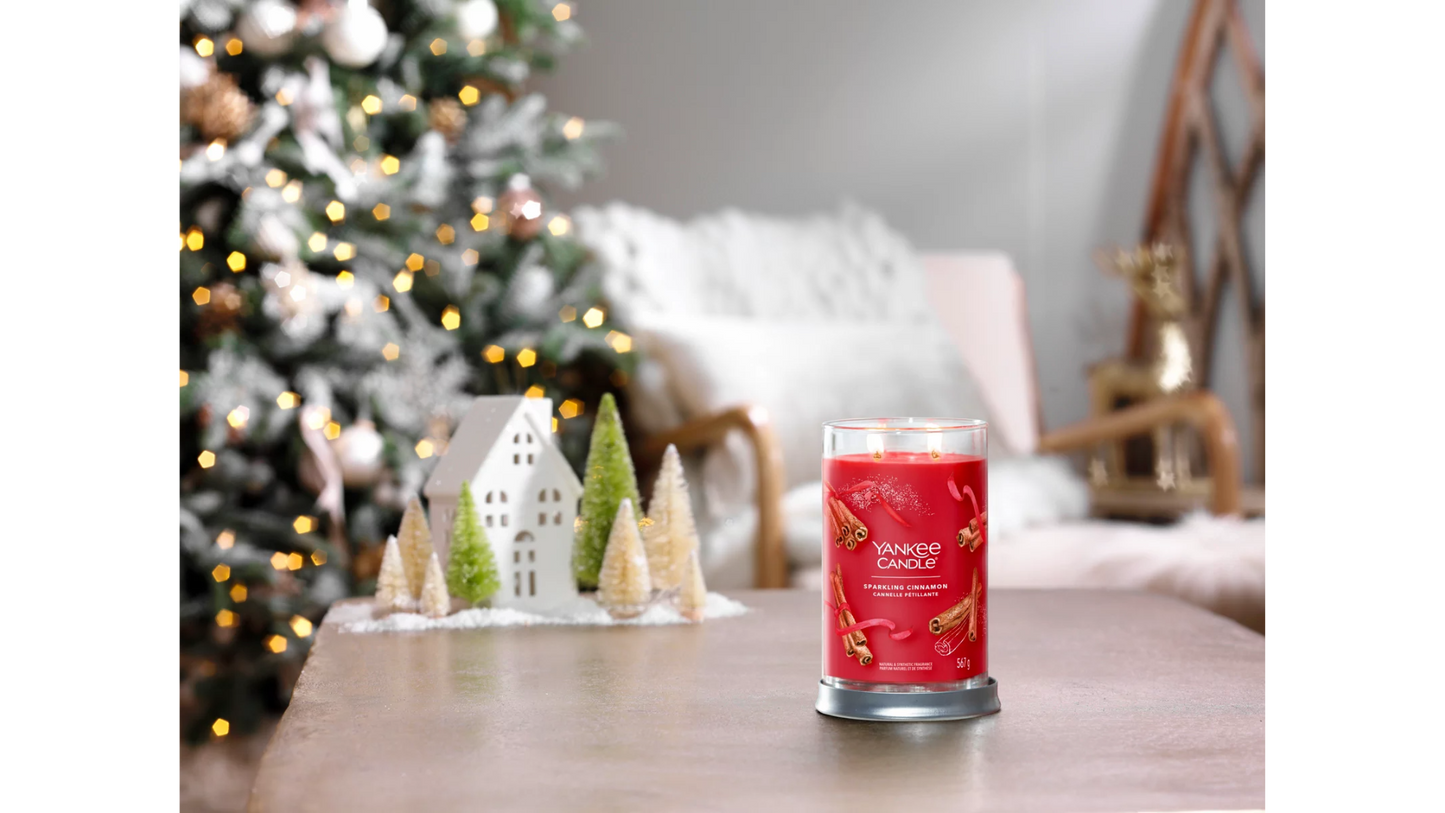 SPARKLING CINNAMON - Candela Tumbler Grande - Signature - Yankee Candle