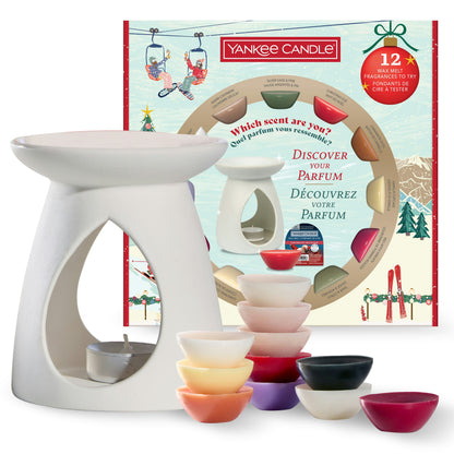 BRUCIATORE PER CERA DA FONDERE CON 12 CERA DA FONDERE- Yankee Candle - Confezione Regalo APRES SKI