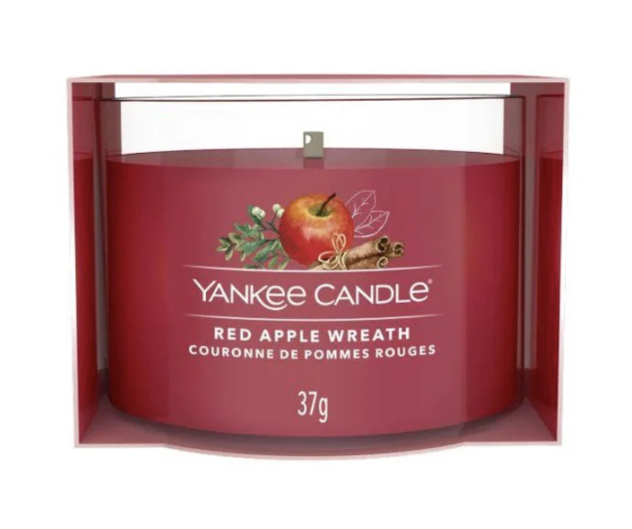 RED APPLE WEARTH - Yankee Candle - Candela Votive in Vetro -