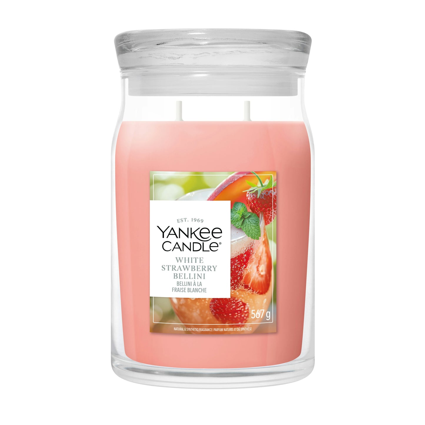 WHITE STRAWBERRY BELLINI -SIGNATURE - Yankee Candle- Giara Grande
