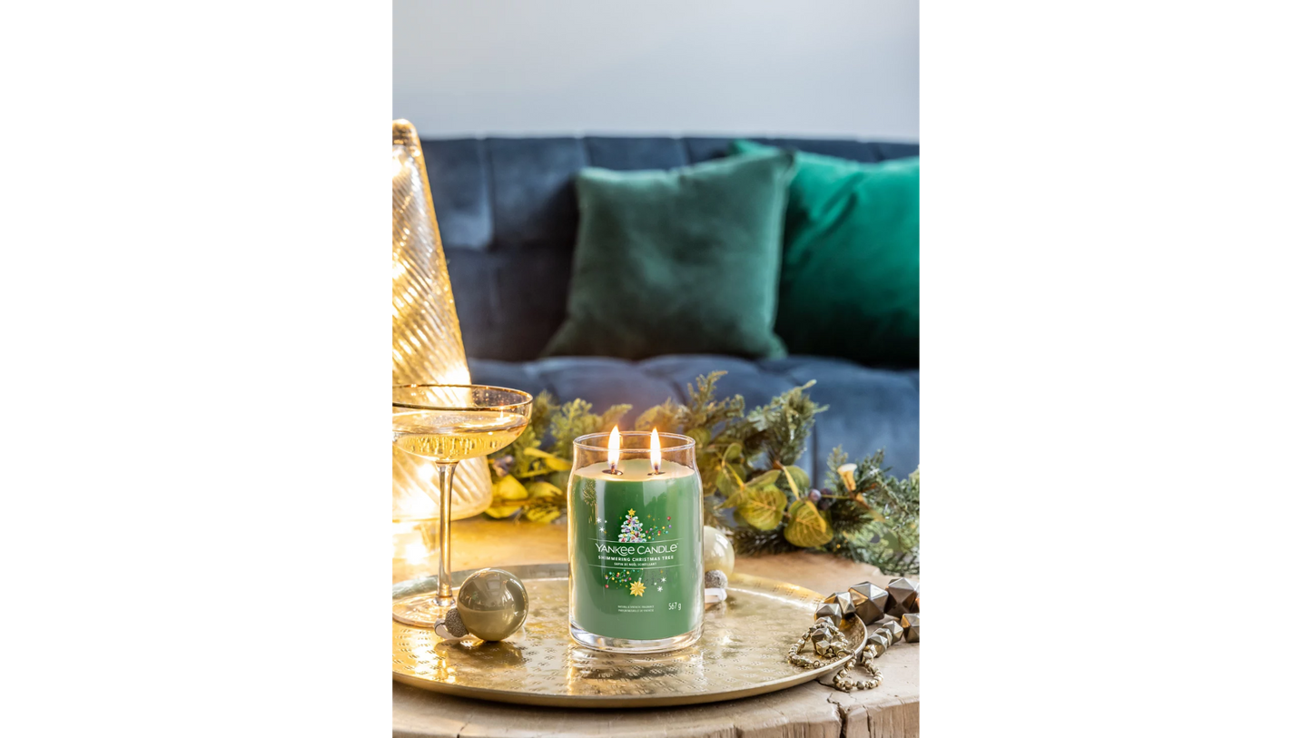 SHIMMERING CHRISTMAS TREE -Yankee Candle- Giara Grande-Signature - NATALE
