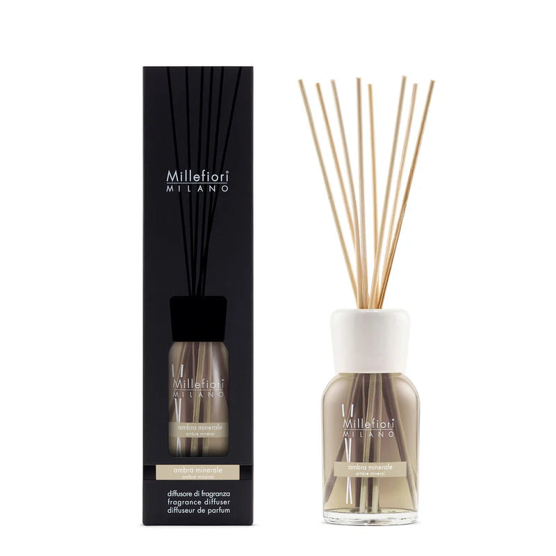 AMBRA MINERALE -Millefiori Milano- Diffusore a Bastoncino Medio (100ml)