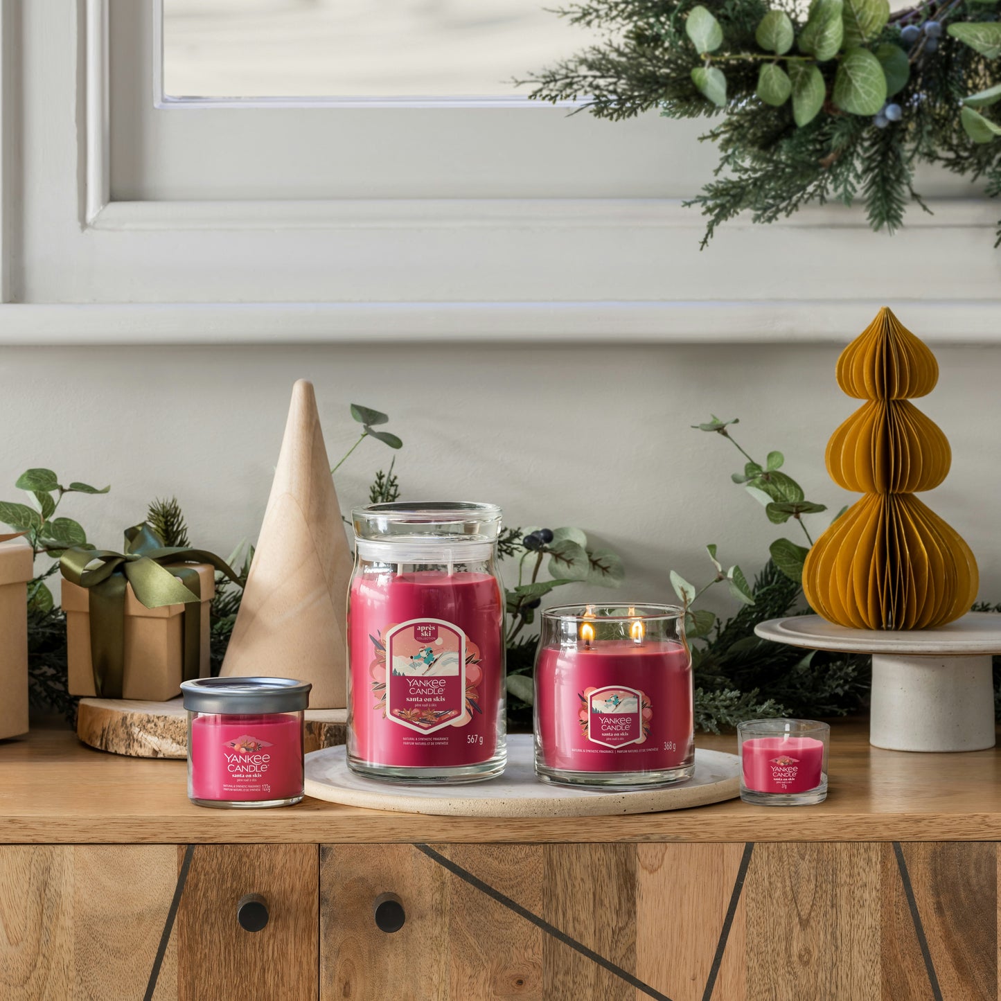 SANTA ON SKIS -Signature - Yankee Candle- Giara Media - NATALE - APRE SKI