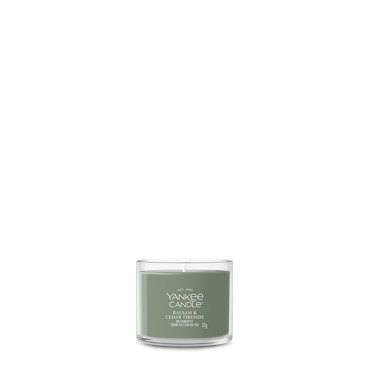 BALSAM & CEDAR FIRESIDE-Yankee Candle- Candela Votive in Vetro NATALE