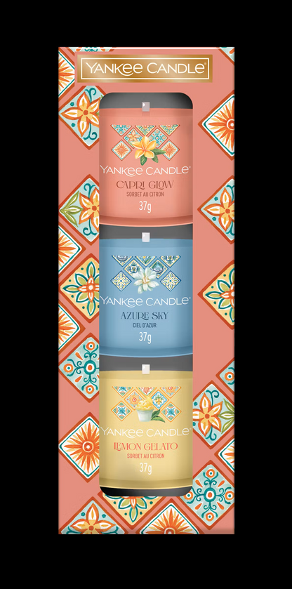 CANDELE 3 VOTIVE IN VETRO - Yankee Candle - Confezione Regalo -Hello Italy primavera 2025
