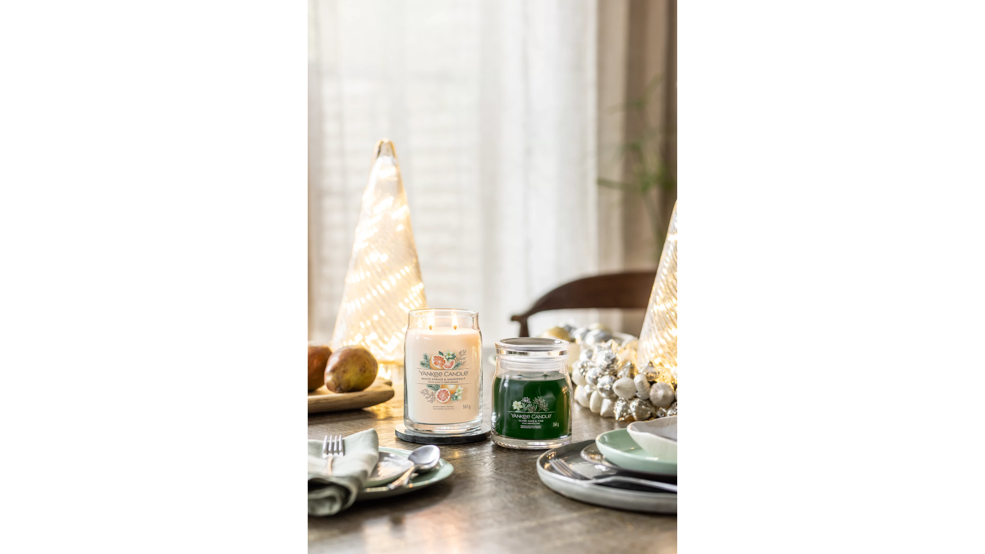 SILVER SAGE & PINE -Signature - Yankee Candle- Giara Media - NATALE