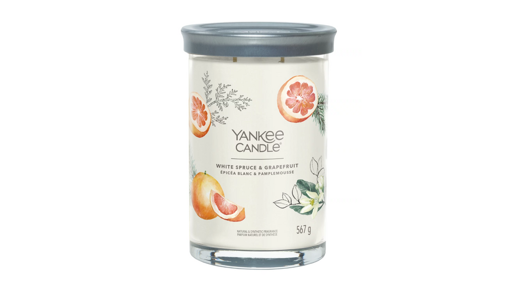 WHITE SPRUCE & GRAPEFRUIT - Candela Tumbler Grande - Signature - Yankee Candle