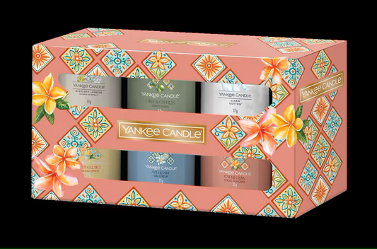 6 CANDELE VOTIVE IN VETRO - Yankee Candle - Confezione Regalo Hello Italy - primavera 2025