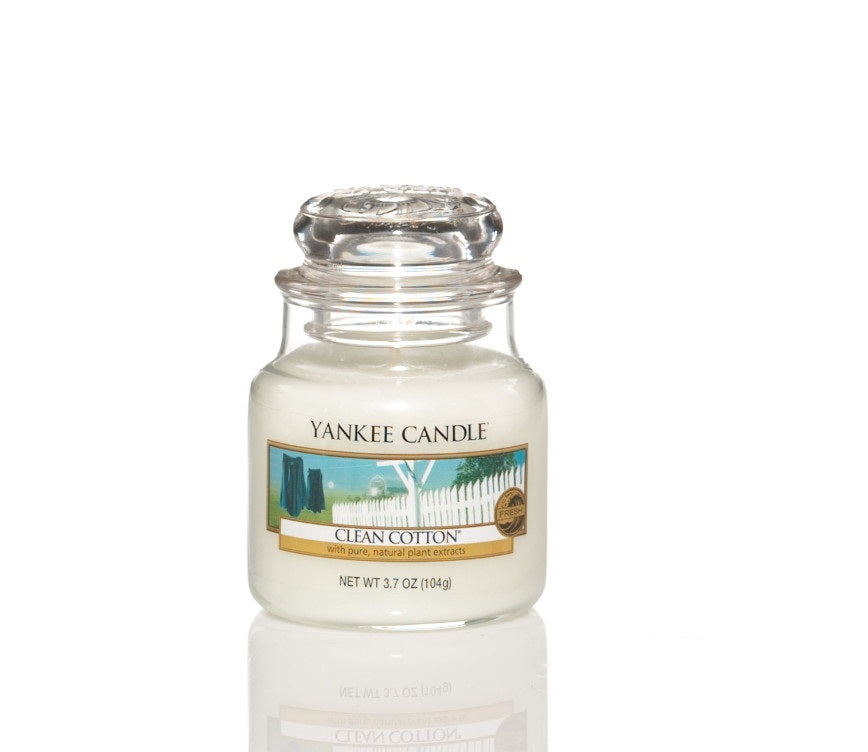 Candela Yankee candle clean cotton 623gr bianco in cera stile Yankee  candle