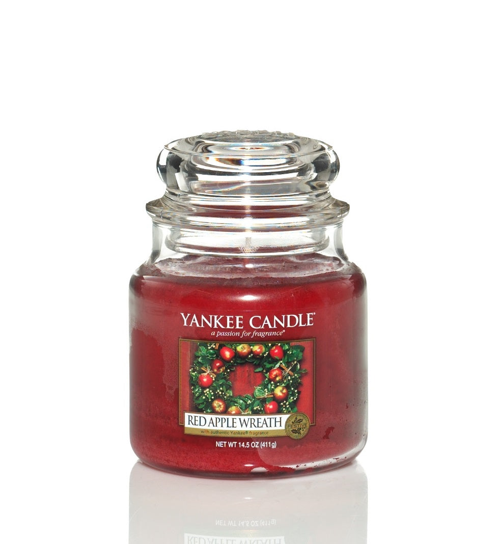 RED APPLE WREATH -Yankee Candle- Giara Media