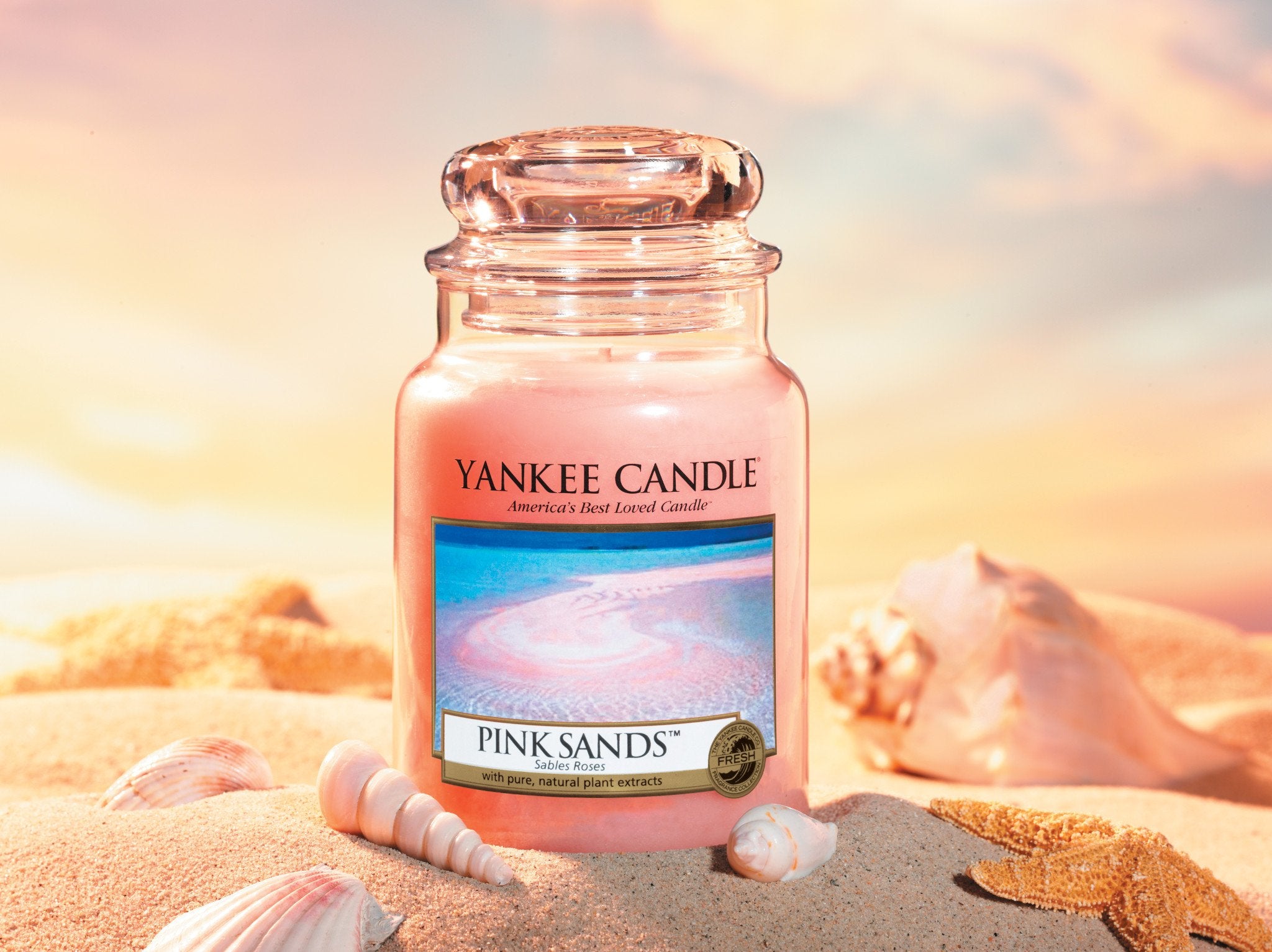 PINK SANDS - Yankee Candle - Candela Votive in Vetro Confezione da 3