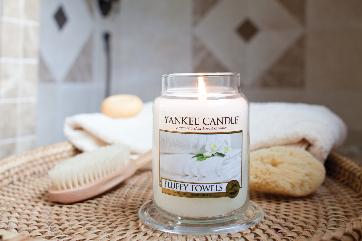 FLUFFY TOWELS -Yankee Candle- Tea Light