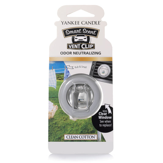 CLEAN COTTON -Yankee Candle- Smart Scent Vent Clip