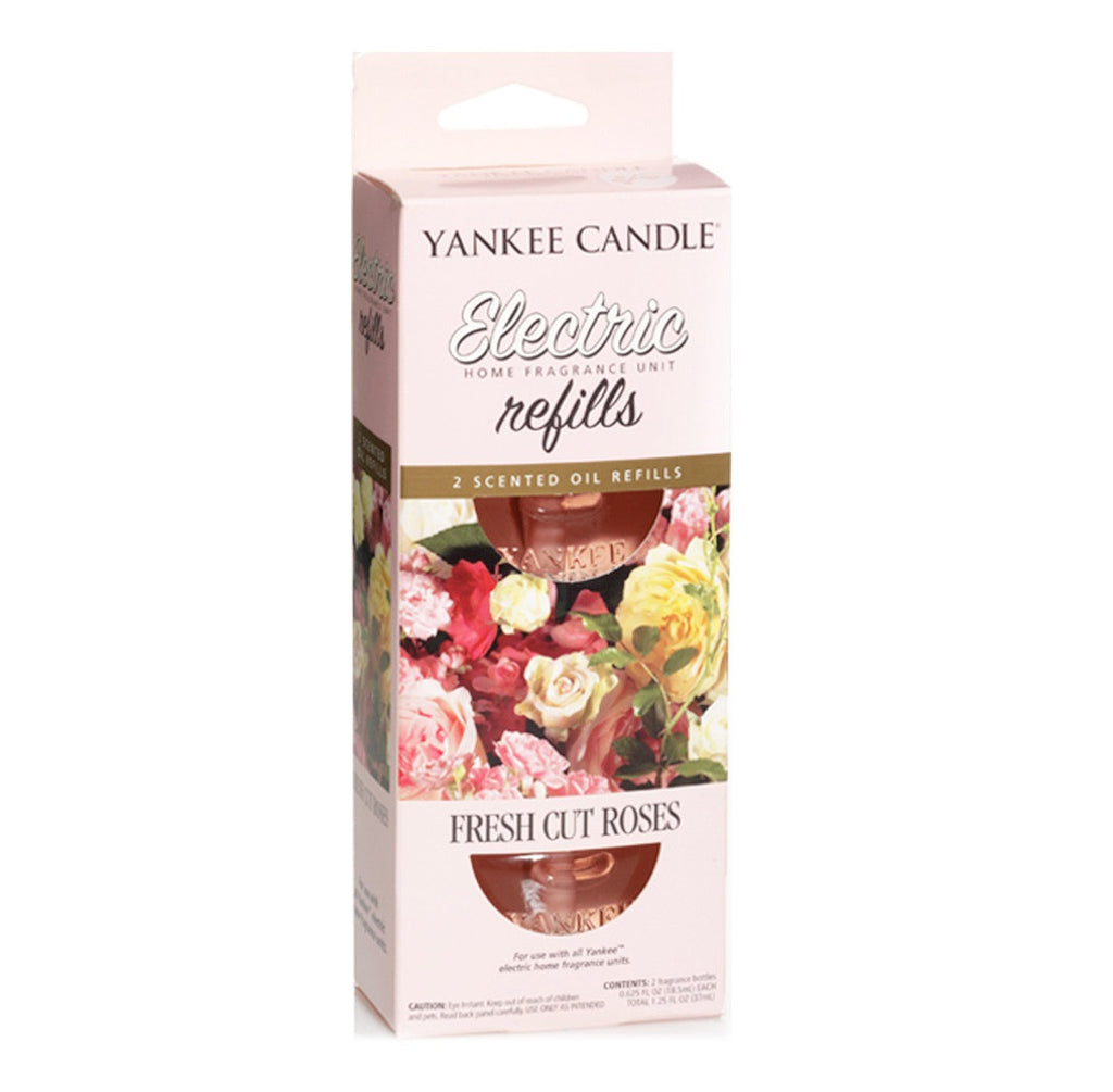 FRESH CUT ROSES -Yankee Candle- Ricarica Refill per Diffusore Elettrico ScentPlug