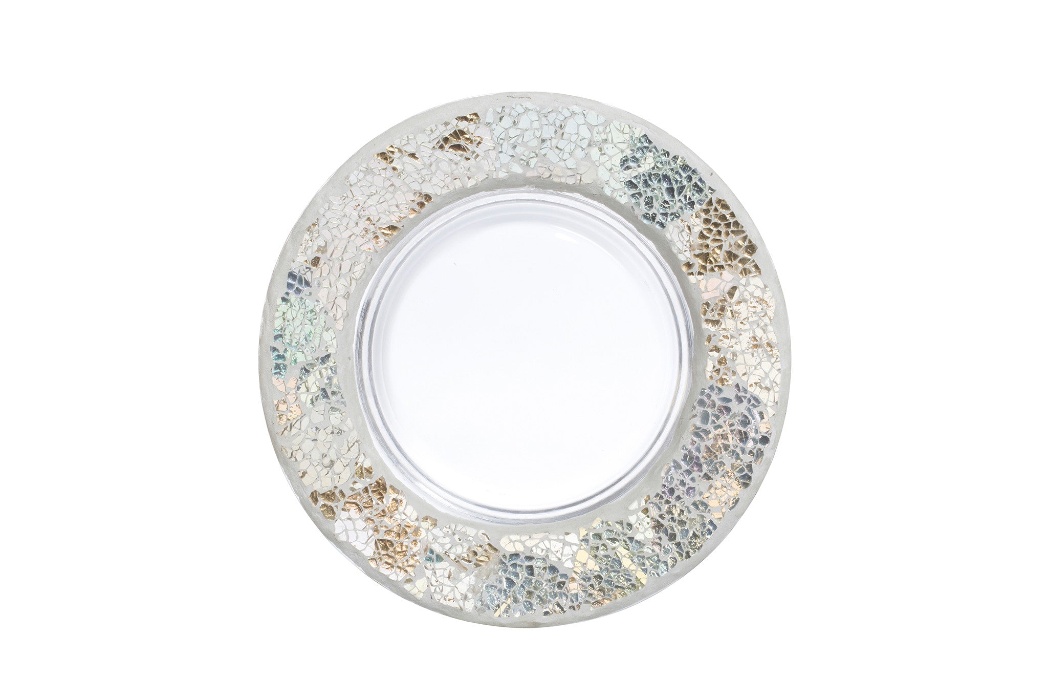 GOLD & PEARL CRACKLE -Yankee Candle- Paralume e Piatto Grande