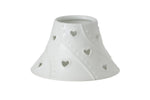 WHITE HEARTS -Yankee Candle- Paralume e Piatto Piccolo