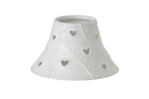 WHITE HEARTS -Yankee Candle- Paralume e Piatto Piccolo