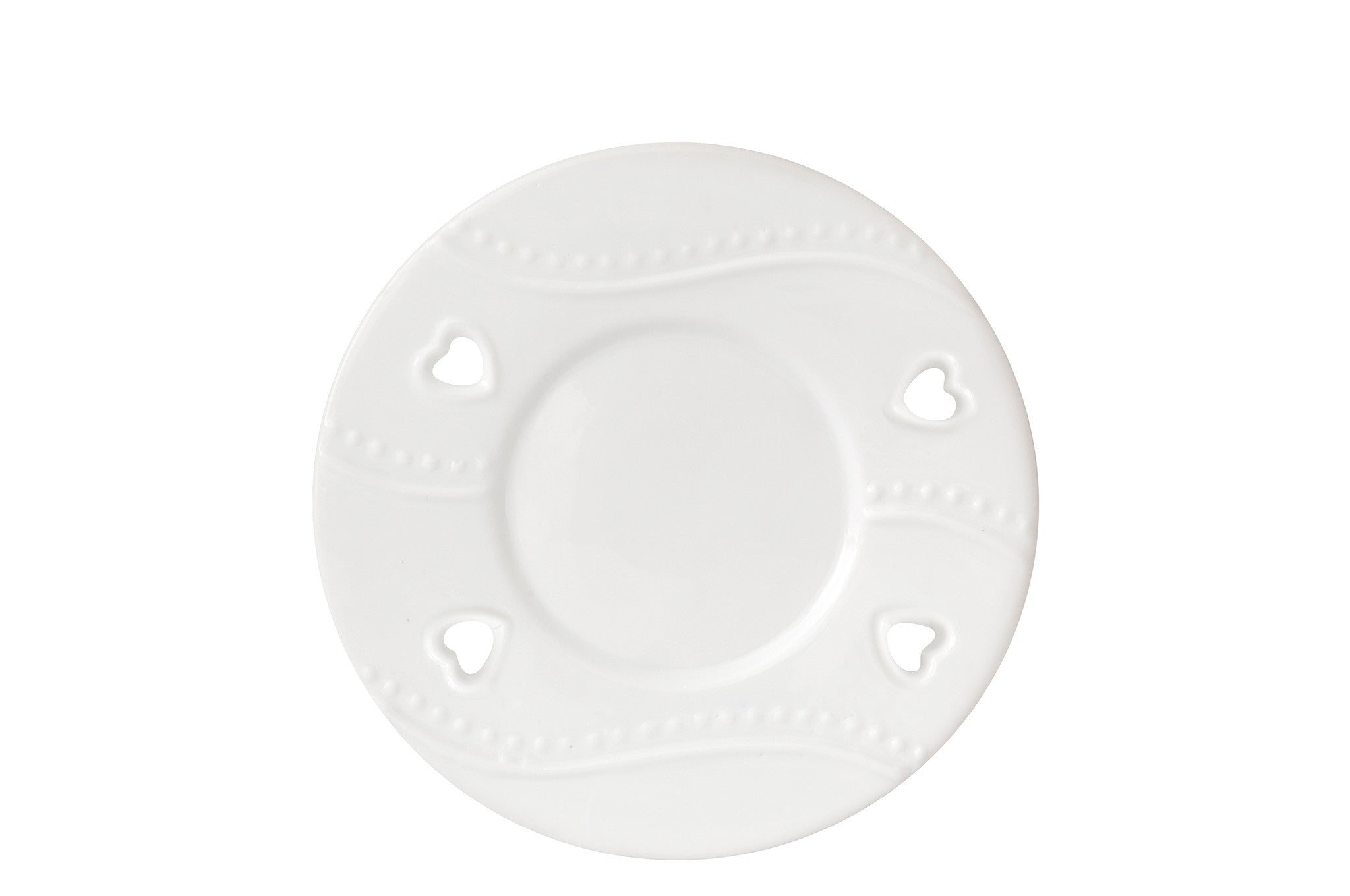 WHITE HEARTS -Yankee Candle- Paralume e Piatto Piccolo