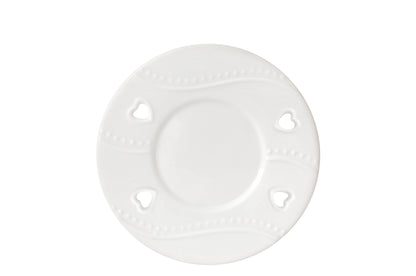 WHITE HEARTS -Yankee Candle- Paralume e Piatto Piccolo