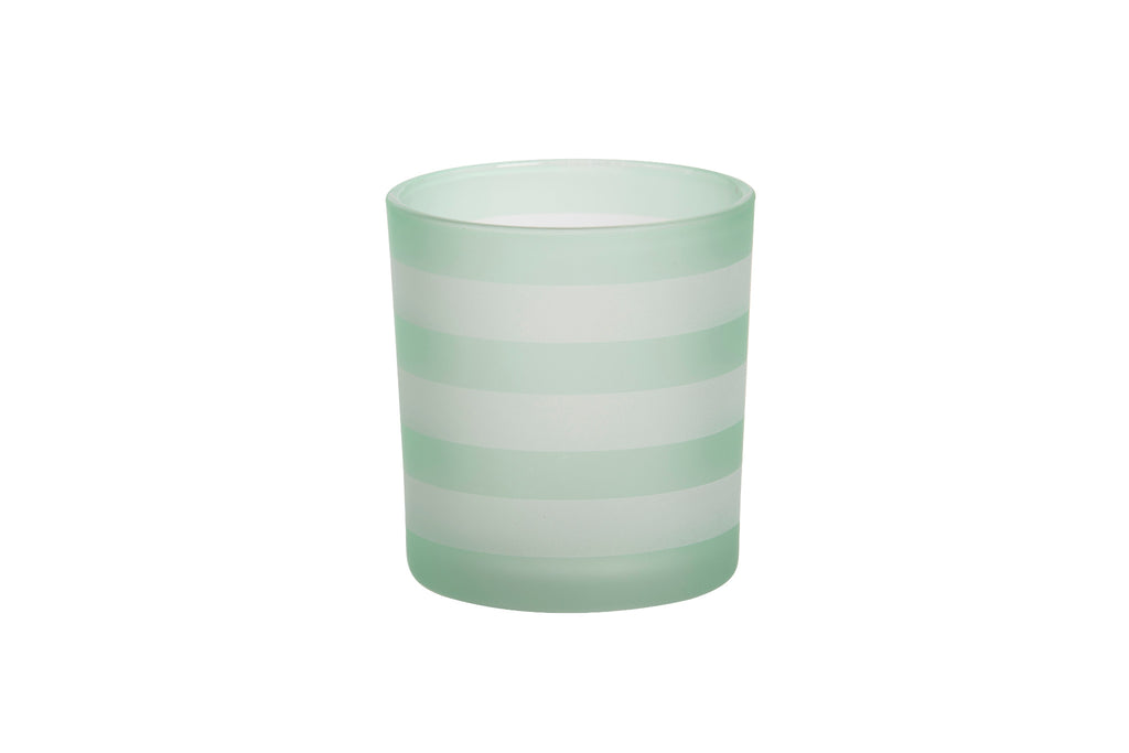 COASTAL STRIPE -Yankee Candle- Porta Candela Sampler Verde