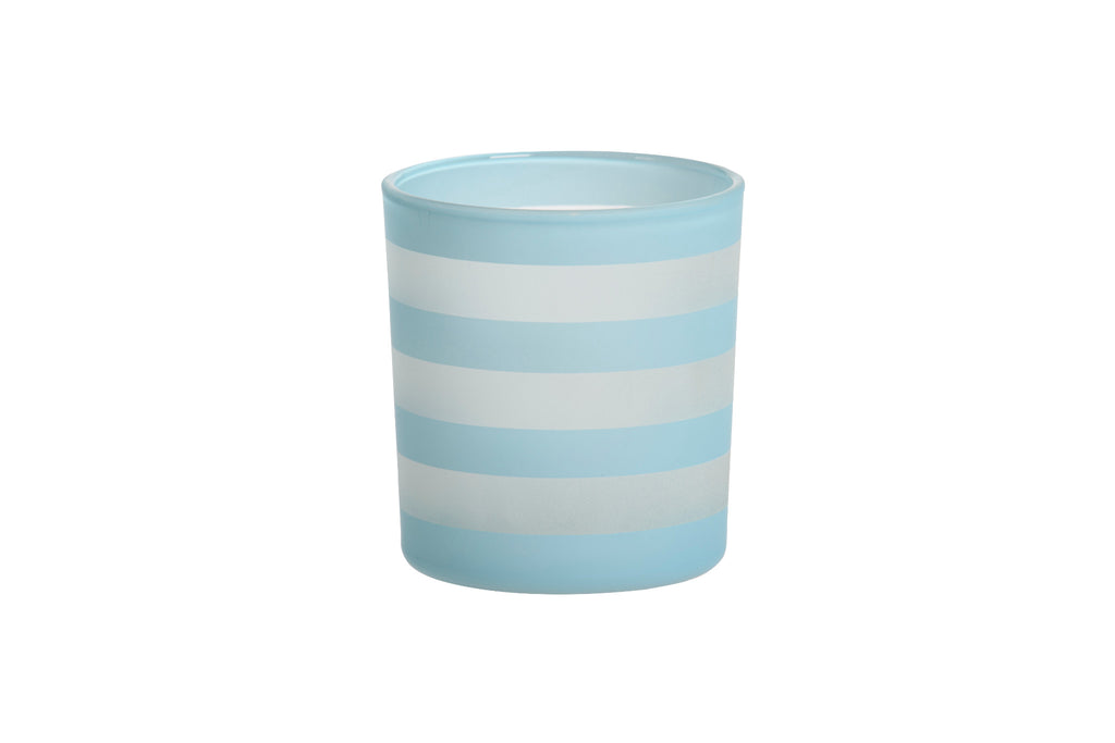 COASTAL STRIPE -Yankee Candle- Porta Candela Sampler Celeste