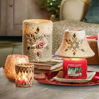 TWINKLING SNOWFLAKE -Yankee Candle- Porta Giara In Metallo
