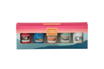 SET 5 CANDELE SAMPLER -Yankee Candle- Confezione Regalo Just Go