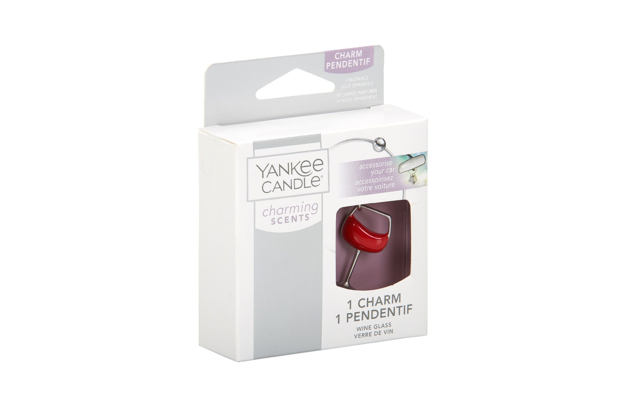 WINE GLASS -Yankee Candle- Charming Scents Ciondolo