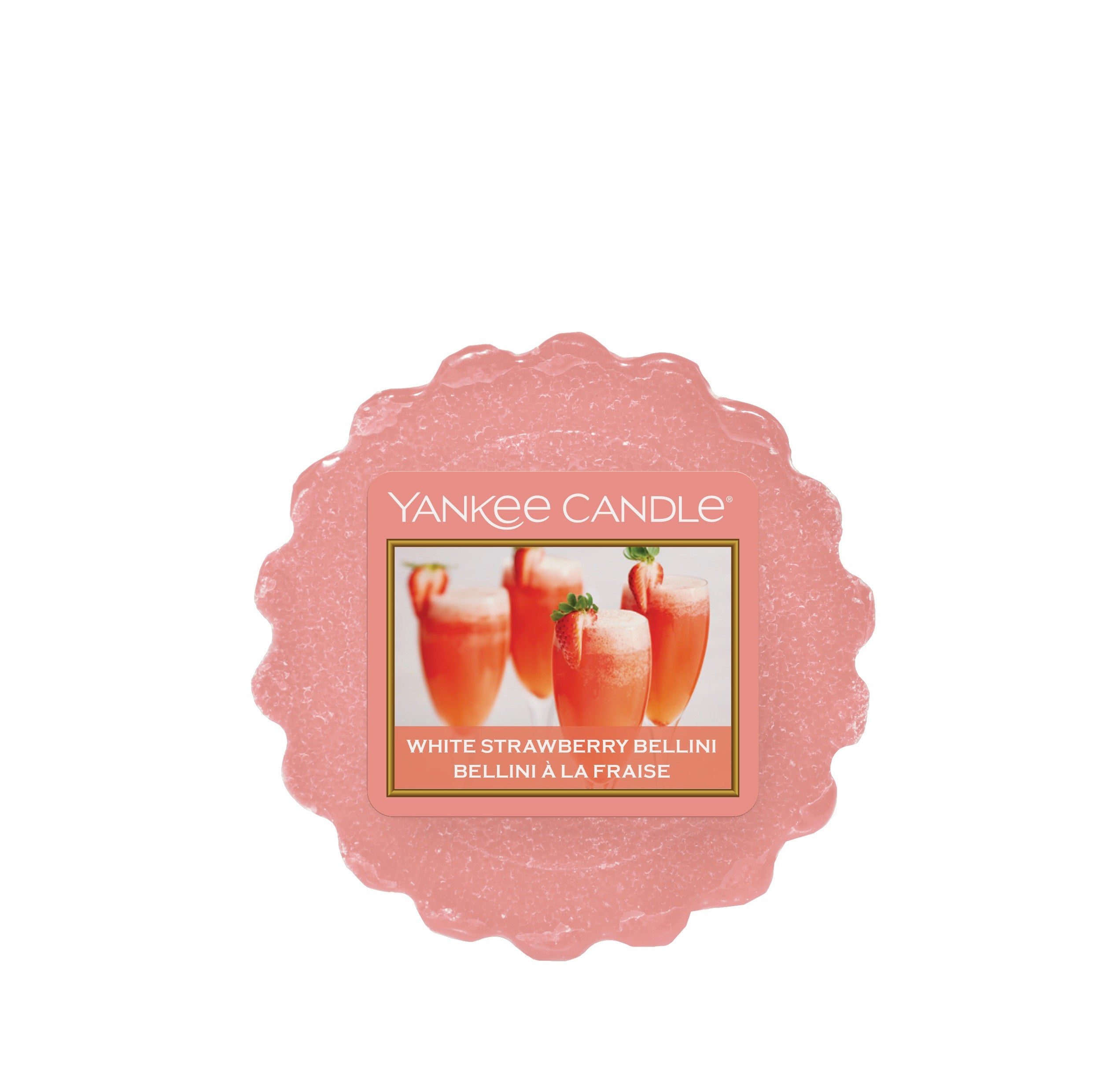 WHITE STRAWBERRY BELLINI -Yankee Candle- Tart