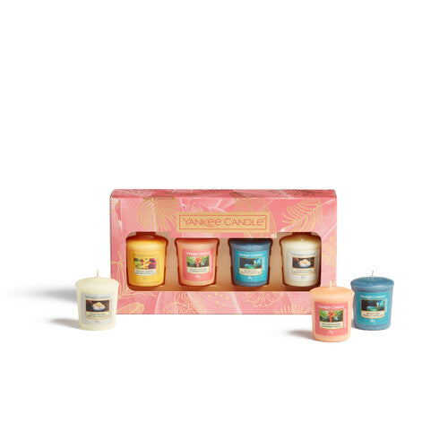 SET 4 CANDELE SAMPLER -Yankee Candle- Confezione Regalo The Last Paradise